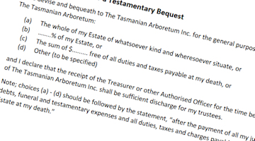 A portion of a legal document at a slight angle.